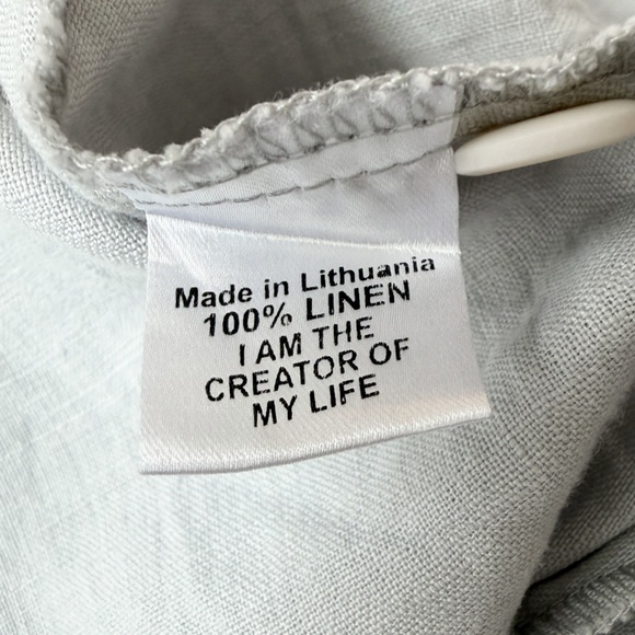 FLAX • Linen Button-Front Top - Picture 8 of 10